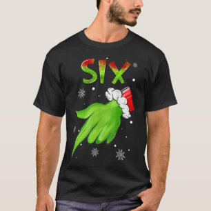 Sex roliga sex sju 6 7 Meme Tomte jul Xmas T Shirt