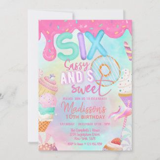 Sex Sassy and So Sweet Inbjudningar