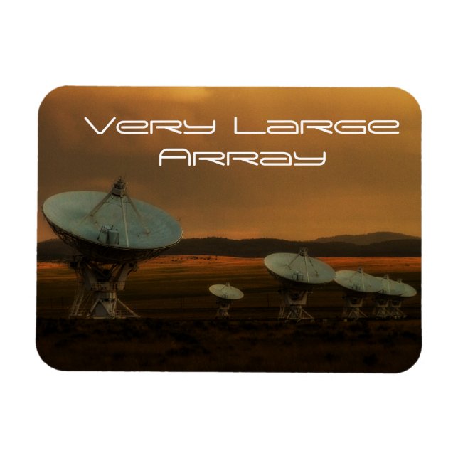 Sex satelliter i rad, väldigt stor matris magnet (Horisontell)