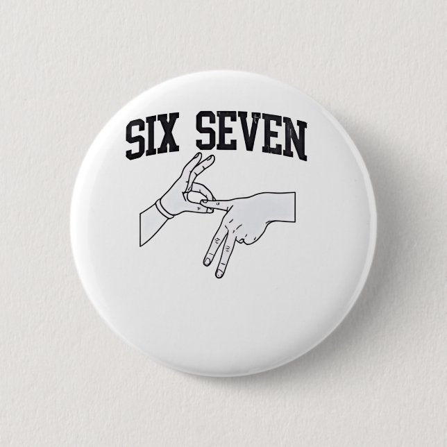 Sex Seven Meme Viral 67 Mason Sign Language Knapp (Framsida)