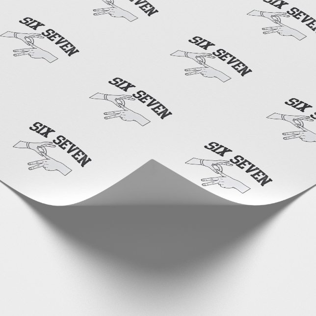 Sex Seven Meme Viral 67 Mason Sign Language Presentpapper (Hörn)