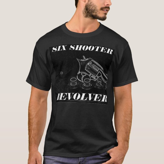 SEX SHOTER REVOLVER BLACK SHIRT TEE (Framsida)