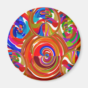 Sex Sigma cirklar - tallrikar V8 för Reiki Magnet