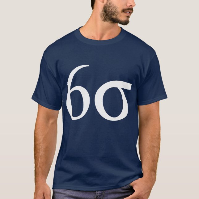 Sex Sigma (luta sex Sigma), T-shirt (Framsida)