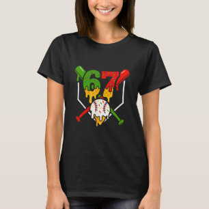 Sex Sju 67 Bysebyll Glass Drip Cool Gen Alfa T Shirt