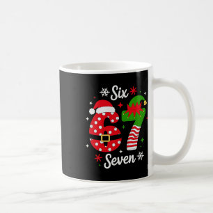 Sex Sju 67 Meme 6 7 Tomte Jul Pyjamas Barn Kaffemugg