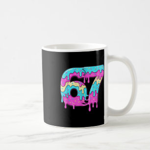 Sex Sju 67 Meme Droppande Nummer 67 Glass Kaffemugg