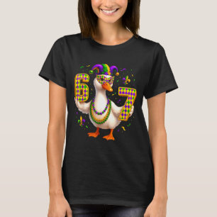 Sex Sju 67 Meme Goose Med Jesterhatt & Pärlor T Shirt