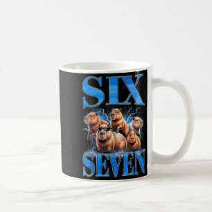 Sex Sju 67 Meme Rollig Capybara Bootleg Grafisk Kaffemugg