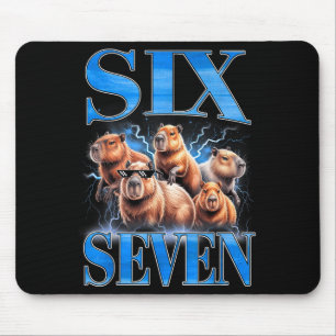Sex Sju 67 Meme Rollig Capybara Bootleg Grafisk Musmatta