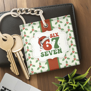 Sex Sju 67 Rolig Santa Hatt Jul Xmas Meme