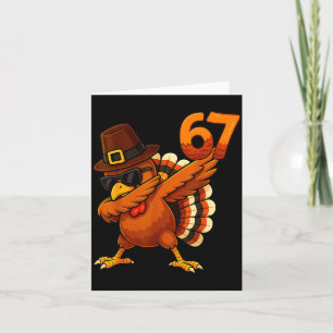 Sex Sju 67 Thanksgiving Meme Rolig Tacksam Turkiet Kort