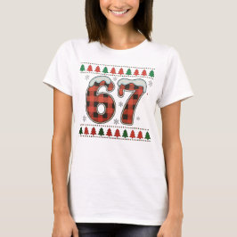 Sex Sju 6 7 Buffalo Rutig Fjultröja T Shirt