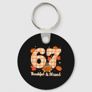 Sex Sju 6 7 Meme Nummer 67 Turkiet Thanksgiving T Nyckelring