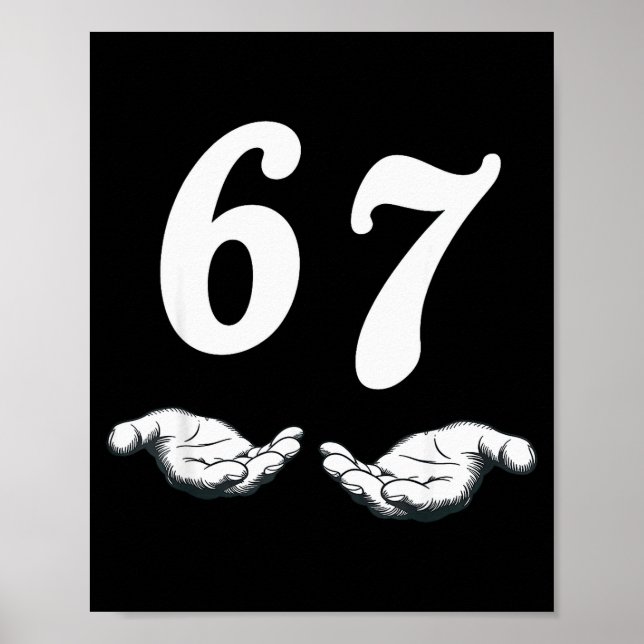 Sex Sju 6 7 Meme  Poster (Framsidan)