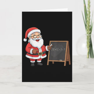 Sex Sju 6 7 Meme Santa Jul Xmas Lärare Nu Kort