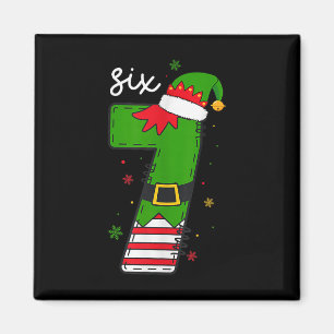 Sex Sju 6 7 Meme Tomte Jul Xmas Nummer 67 Magnet