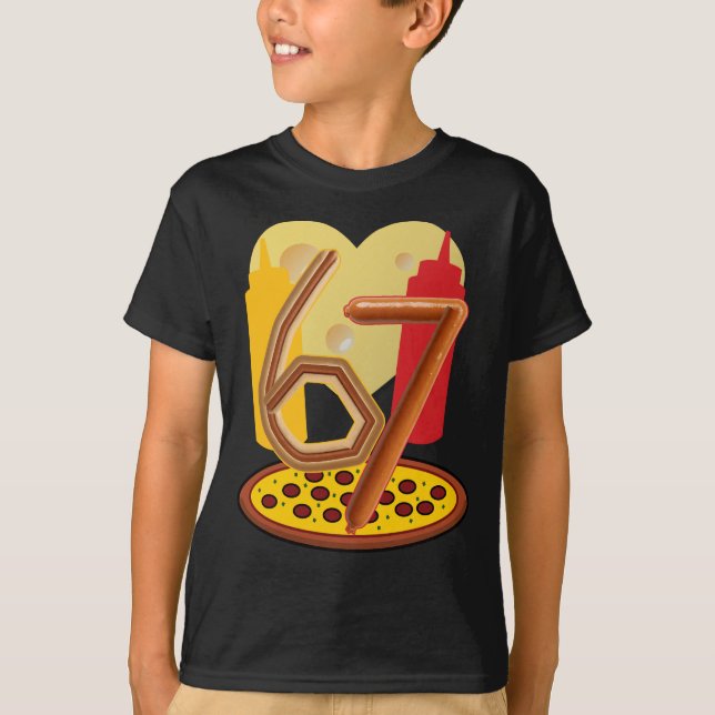 sex sju 6 7 t-shirts (Framsida)