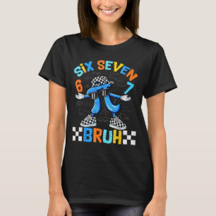 Sex sju bruh 3,14 nummer rutigt 67 meme barn t shirt