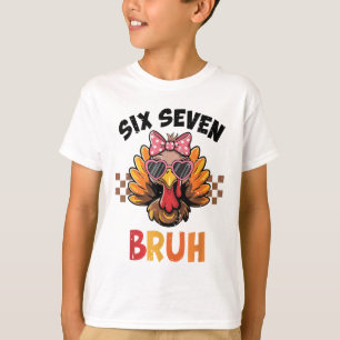 Sex Sju Bruh 67 Meme Söt Kid Tjej Turkiet Tack T Shirt