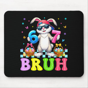 Sex Sju Bruh 6 7 Meme Glad Påsk Dag Rolig Kanin Musmatta