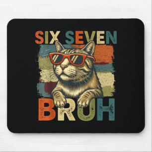Sex Sju Bruh 6 7 Meme Kattälskare 6-7 Rolig Katt 6 Musmatta