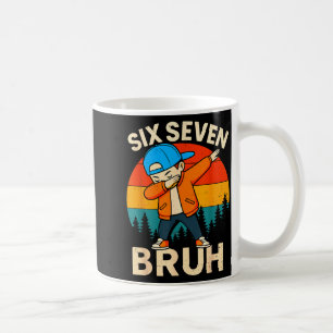 Sex Sju Bruh 6 7 Nummer 67 Meme Dab Dabba Pojkar Kaffemugg