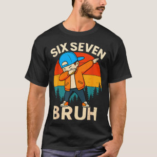 Sex Sju Bruh 6 7 Nummer 67 Meme Dab Dabba Pojkar T Shirt