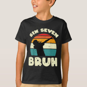 Sex Sju Bruh Dab Rolig 67 Kostym 6 7 Meme Barn  T Shirt