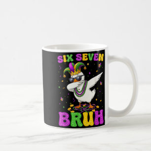 Sex Sju Bruh Dabbing Gås Rolig Mardi Gras 67 M Kaffemugg
