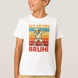 Sex Sju Bruh Dabbing Pojke Rolig 67 Meme Gen Alpha T Shirt