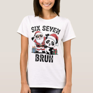 Sex Sju Bruh Rolig Jultröja   Cool Tomte  T Shirt