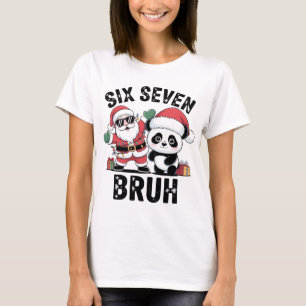 Sex Sju Bruh Rolig Jultröja   Cool Tomte  T Shirt