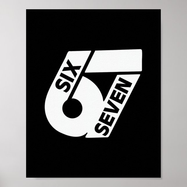 Sex Sju Cool Meme 67 Rolligt Nummer  Poster (Framsidan)