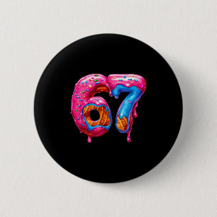 Sex Sju Donut Glass Drip Cool Meme Rolig 67 Knapp