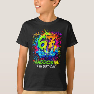 Sex Sju Födelsedagsprojekt Tröja, Graffiti T Shirt
