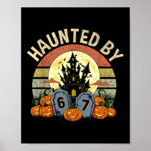 Sex Sju Gen Alpha Z Halloween 6767 Roligt Spöktimm Poster