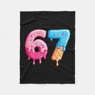 Sex Sju Glass Drip Cool Meme 67 Roligt Nummer Fleecefilt