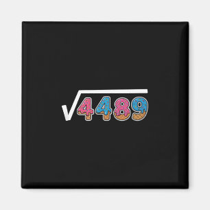 Sex Sju Glass Drip Cool Meme 67 Rollig Fyrkant Magnet