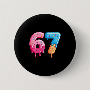 Sex Sju Glass Drip Cool Meme 67 Rolligt Nummer Knapp