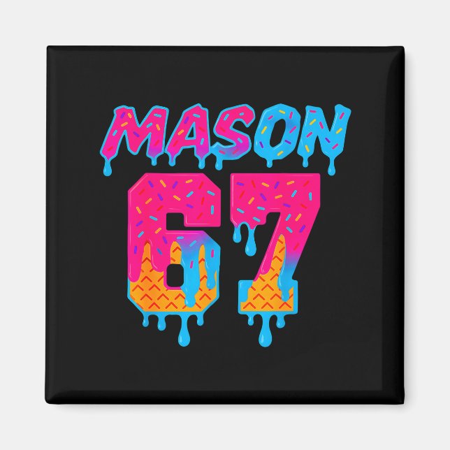Sex Sju Glass Drip Srt 67 Mason Meme  Magnet (Framsidan)