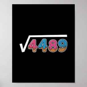 Sex Sju Glass Dropp Cool Meme 67 Rollig Fyrkant Poster