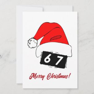 Sex Sju God Jul Högtidskort! Julkort
