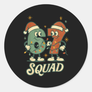 Sex sju jul squad 67 meme roliga män kvinnor runt klistermärke
