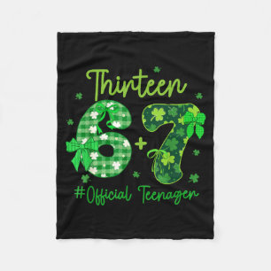 Sex sju meme 67 st patricks day 13 tonåring fleecefilt