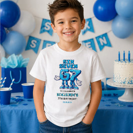 Sex Sju Meme 7-årsdag | Roligt Trendigt T Shirt