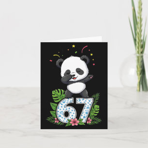 Sex Sju Meme Dabbing Baby Panda 67 Rolig Gen Z A Kort