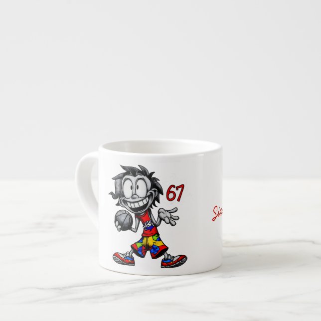 Sex sju! Meme Espressomugg (Framsida vänster)