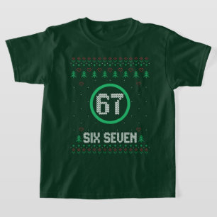 Sex Sju Meme Fula Jultröja Rolig T Shirt