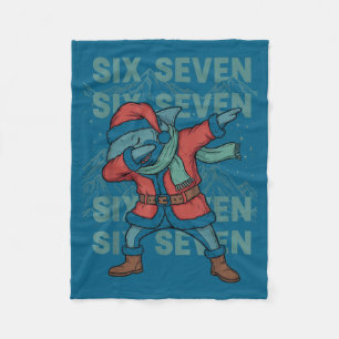 Sex Sju Meme Haj Dab Se Dabbing Roligt Xmas 67 Fleecefilt